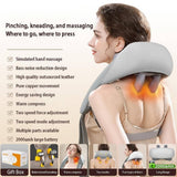Darrahopens Health & Beauty > Massage 5D Massagers for Neck and Shoulder with Heat Goletsure Pain Relief Deep Kneading Grey