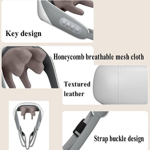 Darrahopens Health & Beauty > Massage 5D Massagers for Neck and Shoulder with Heat Goletsure Pain Relief Deep Kneading Grey