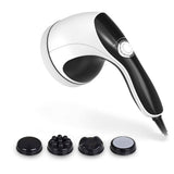Darrahopens Health & Beauty > Massage Full Body Vibration Handheld Massager - 4 Massage Heads Neck Shoulders Back Legs