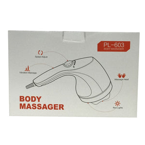 Darrahopens Health & Beauty > Massage Full Body Vibration Handheld Massager - 4 Massage Heads Neck Shoulders Back Legs