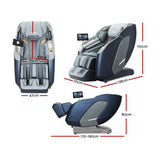 Darrahopens Health & Beauty > Massage Livemor Electric Massage Chair 4D 2 Roller Recliner Zero Gravity Home Massager