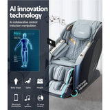 Darrahopens Health & Beauty > Massage Livemor Electric Massage Chair 4D 2 Roller Recliner Zero Gravity Home Massager