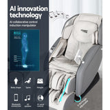 Darrahopens Health & Beauty > Massage Livemor Massage Chair Electric 4D Recliner Shiatsu Zero Gravity Home Massager