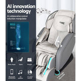 Darrahopens Health & Beauty > Massage Livemor Massage Chair Electric 4D Recliner Shiatsu Zero Gravity Home Massager