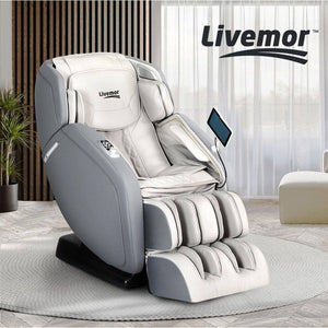 Darrahopens Health & Beauty > Massage Livemor Massage Chair Electric 4D Recliner Shiatsu Zero Gravity Home Massager