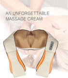 Darrahopens Health & Beauty > Massage Neck Shoulder Massager Back Body Shiatsu Deep Knead Pain Relief Wrap Car Office Beige