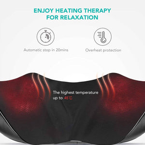Darrahopens Health & Beauty > Massage Neck Shoulder Massager Back Body Shiatsu Deep Knead Pain Relief Wrap Car Office Beige