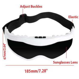 Darrahopens Health & Beauty > Massage Rechargeable Eye Care Massager - Remote Music Pressure Vibration Heat