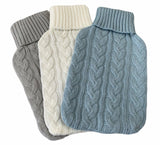 Darrahopens Health & Beauty > Massage & Relaxation 2L HOT WATER BOTTLE + Knitted Cover Winter Warm Rubber Bag Relaxing Warm Therapy