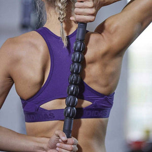 Darrahopens Health & Beauty > Massage & Relaxation Adidas Massage Roller Self Muscle Back Leg Point Pain Relief Tool Stick - Black