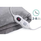Darrahopens Health & Beauty > Massage & Relaxation > Heating Pads Double-side Flannel Heated Electric Throw Rug Blanket Fast Heating Warm Washable GREY
