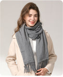 Darrahopens Health & Beauty > Massage & Relaxation > Heating Pads Grey USB Electric Heated Scarf - 3-Level Heat Setting Winter Neck Warmer