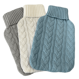Darrahopens Health & Beauty > Massage & Relaxation HOT WATER BOTTLE KNITTED COVER ONLY Winter Warm Soft Bag Relaxing Warm - Assorted