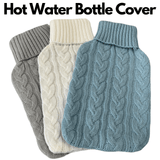 Darrahopens Health & Beauty > Massage & Relaxation HOT WATER BOTTLE KNITTED COVER ONLY Winter Warm Soft Bag Relaxing Warm - Assorted