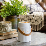 Darrahopens Health & Beauty > Massage & Relaxation > Massage Oils Leather Handle Illumination Warmer - RRP $43.95 - Wholesale