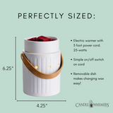 Darrahopens Health & Beauty > Massage & Relaxation > Massage Oils Leather Handle Illumination Warmer - RRP $43.95 - Wholesale