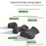 Darrahopens Health & Beauty > Massage & Relaxation > Massage Tables Comfort Zoning, No Fatigue—Ergonomic Beauty Bed Pillow Set（dark gray）