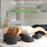 Darrahopens Health & Beauty > Massage & Relaxation > Massage Tables Comfort Zoning, No Fatigue—Ergonomic Beauty Bed Pillow Set（dark gray）