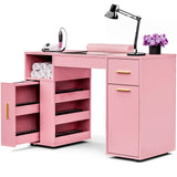 Darrahopens Health & Beauty > Massage & Relaxation > Massage Tables Pink Manicure Table with Electric Dust Collector and Storage, 108x45x77cm In Australia - Darrahopens