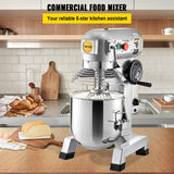 Darrahopens Health & Beauty > Massage & Relaxation > Massage Tables VEVOR Commercial Food Mixer 30Qt, Food Mixer Commercial with Timing Function, 1100W Stainless Steel Bowl Heavy Duty Electric Commercial Mixer with 3 Speeds Adjustable 108/199/382 RPM, Dough Hook Whisk