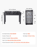 Darrahopens Health & Beauty > Massage & Relaxation > Massage Tables VEVOR Foosball Table, 121 cm Standard Size Table, Indoor Full Size Foosball Tables for Home, Family, and Game Room, Durable Soccer Set, Includes 2 Balls, Score Keeper, and 2 Cup Holders