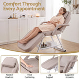Darrahopens Health & Beauty > Massage & Relaxation > Massage Tables Zenses Beauty Bed with Stool, Beige, Adjustable Facial Massage Table, Tattoo Chair, Salon Services In Australia - Darrahopens