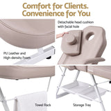 Darrahopens Health & Beauty > Massage & Relaxation > Massage Tables Zenses Beauty Bed with Stool, Beige, Adjustable Facial Massage Table, Tattoo Chair, Salon Services In Australia - Darrahopens