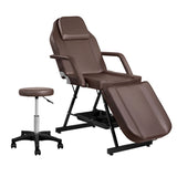 Darrahopens Health & Beauty > Massage & Relaxation > Massage Tables Zenses Massage Table Adjustable Salon Bed Chair 3-Fold Brown