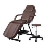 Darrahopens Health & Beauty > Massage & Relaxation > Massage Tables Zenses Massage Table Adjustable Salon Bed Chair 3-Fold Brown