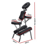 Darrahopens Health & Beauty > Massage & Relaxation > Massage Tables Zenses Portable Massage Chair Lightweight Folding Tattoo Lash Beauty Bed