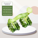 Darrahopens Health & Beauty > Massage & Relaxation > Massagers 2-Pcs Green Manual Roller Massager Handheld Full Body Relaxation Tool for Back Waist Legs Moon Car Design Ergonomic Deep Tissue Massage for Australian Homes