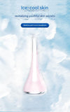Darrahopens Health & Beauty > Massage & Relaxation > Massagers 2-piece White and Pink Flat-Surface Ice  Cold Therapy Facial Tool - Mini Ice Hammer Cryo Stick for Pore Shrinking Skin Soothing Sunburn Relief - Reusable ABS+PC Cooling Massager