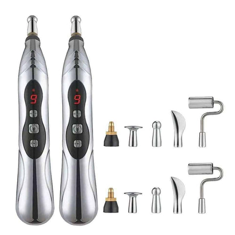 Darrahopens Health & Beauty > Massage & Relaxation > Massagers 2pcs Electronic Acupuncture Pen Relief Pain Electric Massager Tools for Body Head Neck