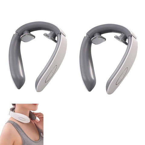 Darrahopens Health & Beauty > Massage & Relaxation > Massagers 2pcs Neck Massager with Heat Portable Cordless 6 Modes 9 Levels Electric Neck Massage Tool