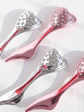 Darrahopens Health & Beauty > Massage & Relaxation > Massagers 304 Stainless Steel Heart Shaped Roller Ball Massager: Face Lifting and Eye Soothing, Body Scraping and Relaxation, Lightweight and Portable, One Tool for Skincare and Body Care（black)