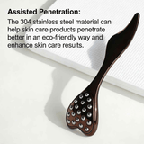 Darrahopens Health & Beauty > Massage & Relaxation > Massagers 304 Stainless Steel Heart Shaped Roller Ball Massager: Face Lifting and Eye Soothing, Body Scraping and Relaxation, Lightweight and Portable, One Tool for Skincare and Body Care(coffee color)