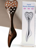 Darrahopens Health & Beauty > Massage & Relaxation > Massagers 304 Stainless Steel Heart Shaped Roller Ball Massager: Face Lifting and Eye Soothing, Body Scraping and Relaxation, Lightweight and Portable, One Tool for Skincare and Body Care(coffee color)