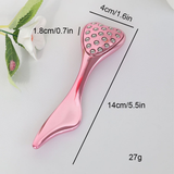 Darrahopens Health & Beauty > Massage & Relaxation > Massagers 304 Stainless Steel Heart Shaped Roller Ball Massager: Face Lifting and Eye Soothing, Body Scraping and Relaxation, Lightweight and Portable, One Tool for Skincare and Body Care(coffee color)