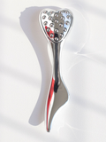 Darrahopens Health & Beauty > Massage & Relaxation > Massagers 304 Stainless Steel Heart Shaped Roller Ball Massager: Face Lifting and Eye Soothing, Body Scraping and Relaxation, Lightweight and Portable, One Tool for Skincare and Body Care(coffee color)