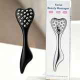 Darrahopens Health & Beauty > Massage & Relaxation > Massagers 304 Stainless Steel Heart Shaped Roller Ball Massager: Face Lifting and Eye Soothing, Body Scraping and Relaxation, Lightweight and Portable, One Tool for Skincare and Body Care(coffee color)