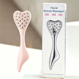 Darrahopens Health & Beauty > Massage & Relaxation > Massagers 304 Stainless Steel Heart Shaped Roller Ball Massager: Face Lifting and Eye Soothing, Body Scraping and Relaxation, Lightweight and Portable, One Tool for Skincare and Body Care(coffee color)