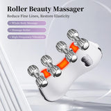 Darrahopens Health & Beauty > Massage & Relaxation > Massagers 3D roller facial massager that combines massage, gua sha, and beauty treatments. Designed for facial lifting, skin firming, and anti-wrinkle.