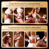 Darrahopens Health & Beauty > Massage & Relaxation > Massagers 4-in-1 Cordless Body Sculpting Massager – Rechargeable Massage Tool with Heat, Light & Vibration for Skin Tightening & Relaxation (White)