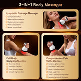 Darrahopens Health & Beauty > Massage & Relaxation > Massagers 4-in-1 Cordless Body Sculpting Massager – Rechargeable Massage Tool with Heat, Light & Vibration for Skin Tightening & Relaxation (White)