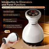 Darrahopens Health & Beauty > Massage & Relaxation > Massagers 4-in-1 Cordless Body Sculpting Massager – Rechargeable Massage Tool with Heat, Light & Vibration for Skin Tightening & Relaxation (White)