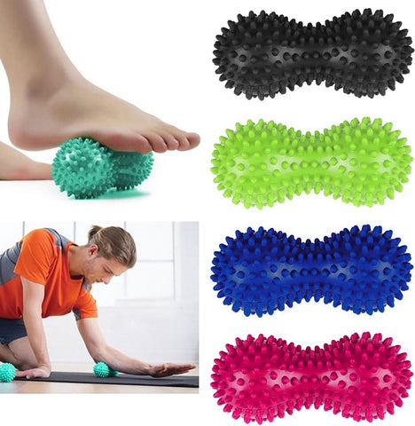 Darrahopens Health & Beauty > Massage & Relaxation > Massagers 4-piece pack - Massage ball - Fitness Fascia ball - Muscle relaxation ball - Peanut-shaped fitness ball