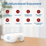 Darrahopens Health & Beauty > Massage & Relaxation > Massagers 4D Portable Eye Massager with Heat & Music