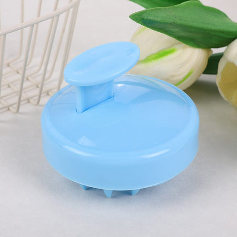 Darrahopens Health & Beauty > Massage & Relaxation > Massagers 5-Pcs Blue Soft Scalp Massager Shampoo Brush with Detachable Bristles Handheld Hair Scrubber for Deep Cleaning and Head Massage