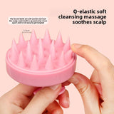 Darrahopens Health & Beauty > Massage & Relaxation > Massagers 5-Pcs Orange Soft Scalp Massager Shampoo Brush with Detachable Bristles Handheld Hair Scrubber for Deep Cleaning and Head Massage