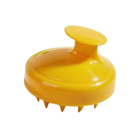 Darrahopens Health & Beauty > Massage & Relaxation > Massagers 5-Pcs Yellow Soft Scalp Massager Shampoo Brush with Detachable Bristles Handheld Hair Scrubber for Deep Cleaning and Head Massage